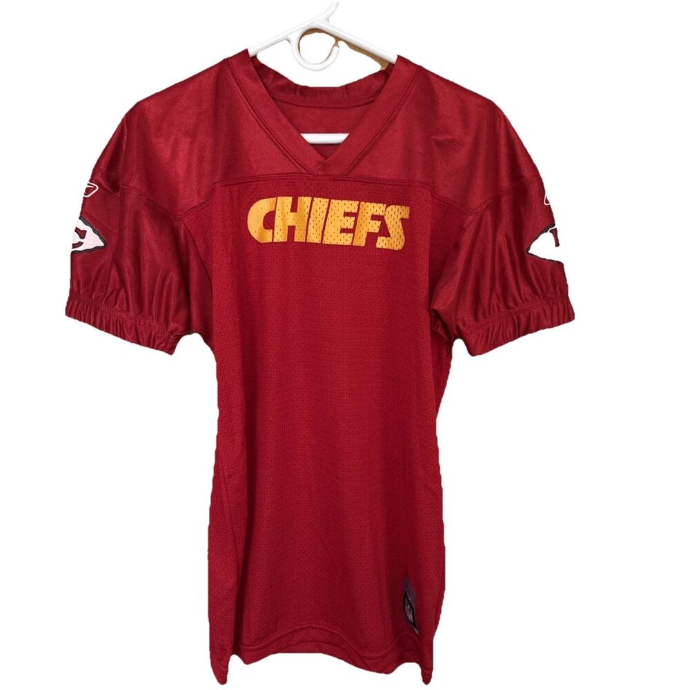 VINTAGE Kansas City Chiefs Jersey Practice Youth L Red NFL Football Reebok